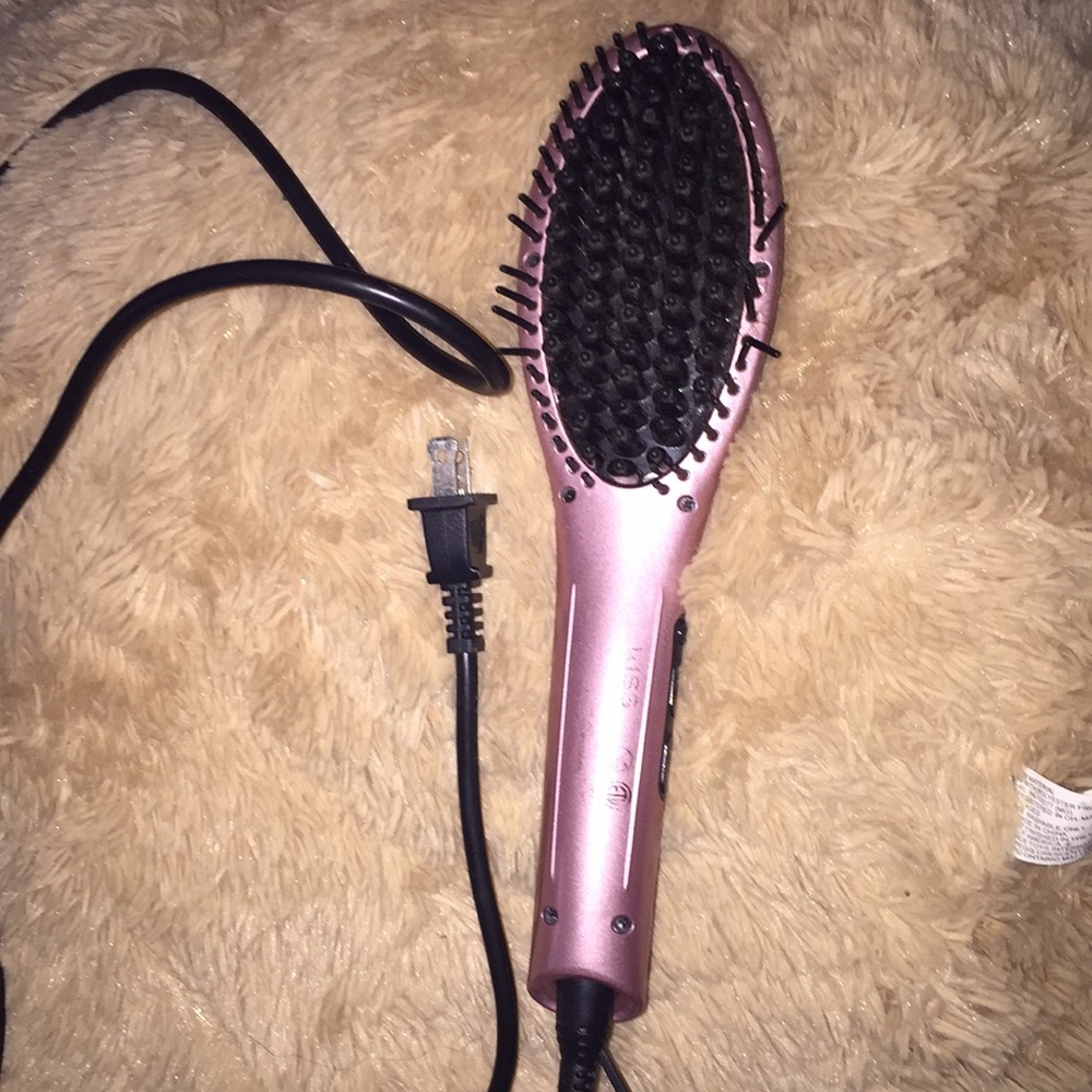 Hair straightening brush!